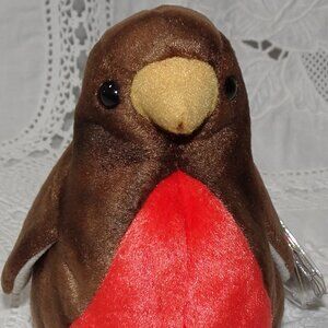 TY Beanie Babies – Early the Robin (4th Generation) – Mismatched Dates – MNWT